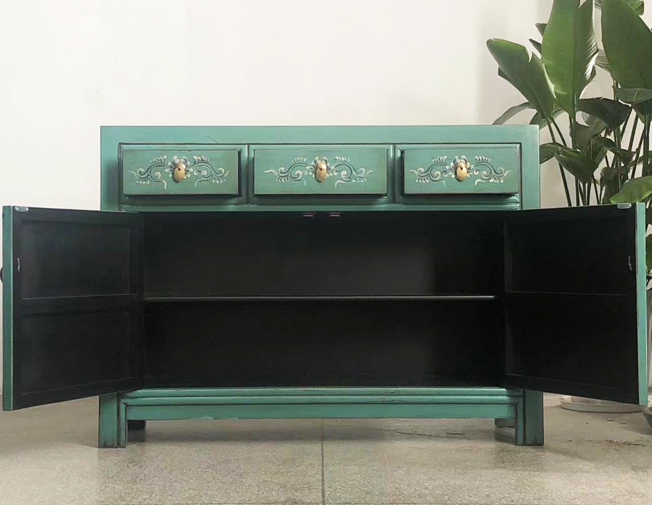 OPIUM OUTLET Chinese Furniture Combination/Set Aurora, Asia Furniture  Bedroom Shabby Chic Vintage Emerald-Green Dresser Chest of Drawers Cabinet  & 2 Bedside Tables Bedside Tables Oriental Asian Asian : Amazon.nl: Home &  Kitchen