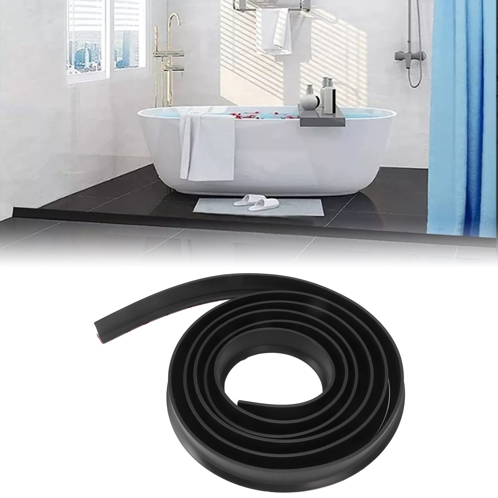 3M Siliconen Badkamer Water Stopper Blocker Douche Dam Droge En Natte Scheiding Overstromingsbarrière Antislip Deur bodem Afdichtstrip  13