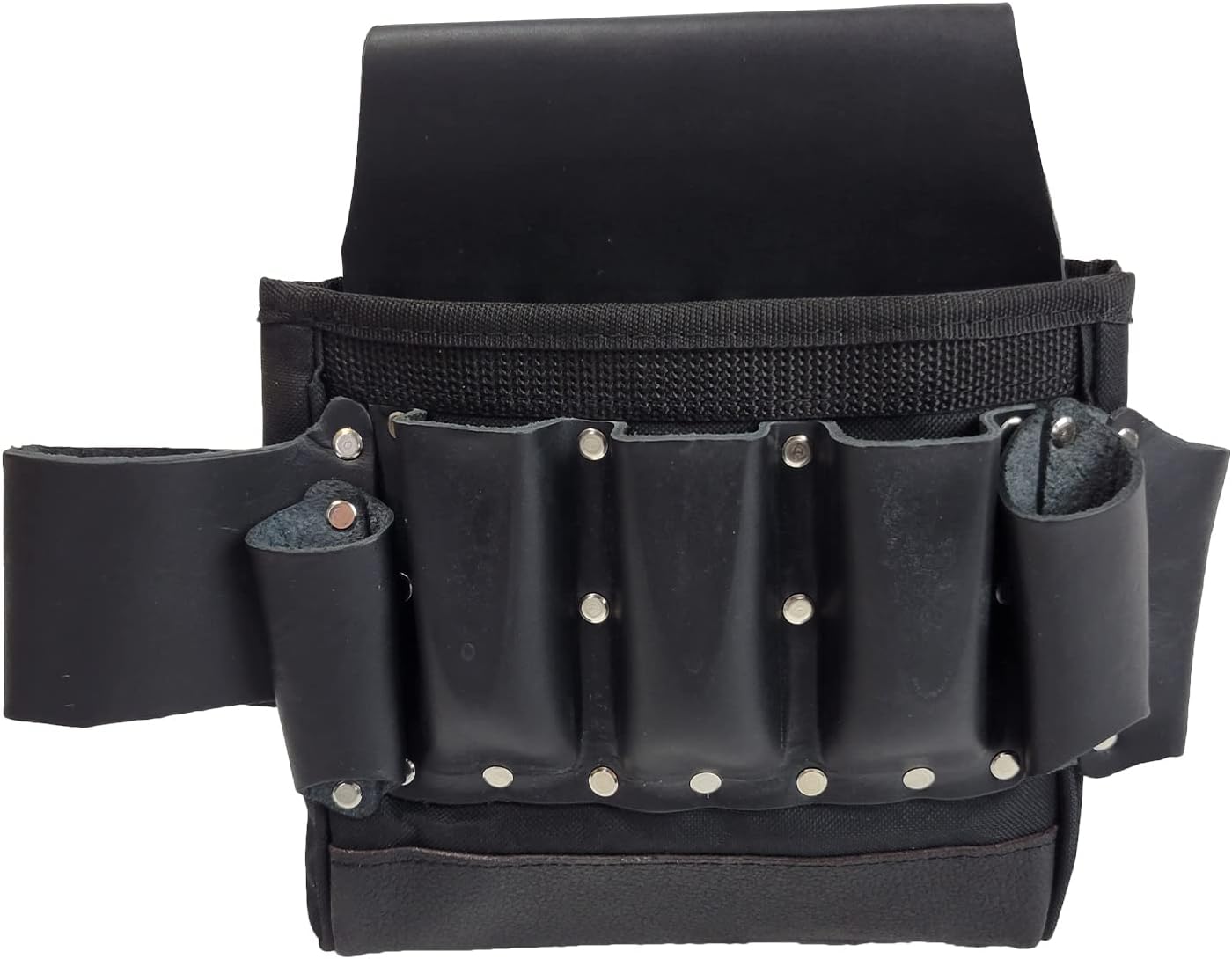 W&M Tools Tool Belt Electricians Hard Leather Pouch Attachment for