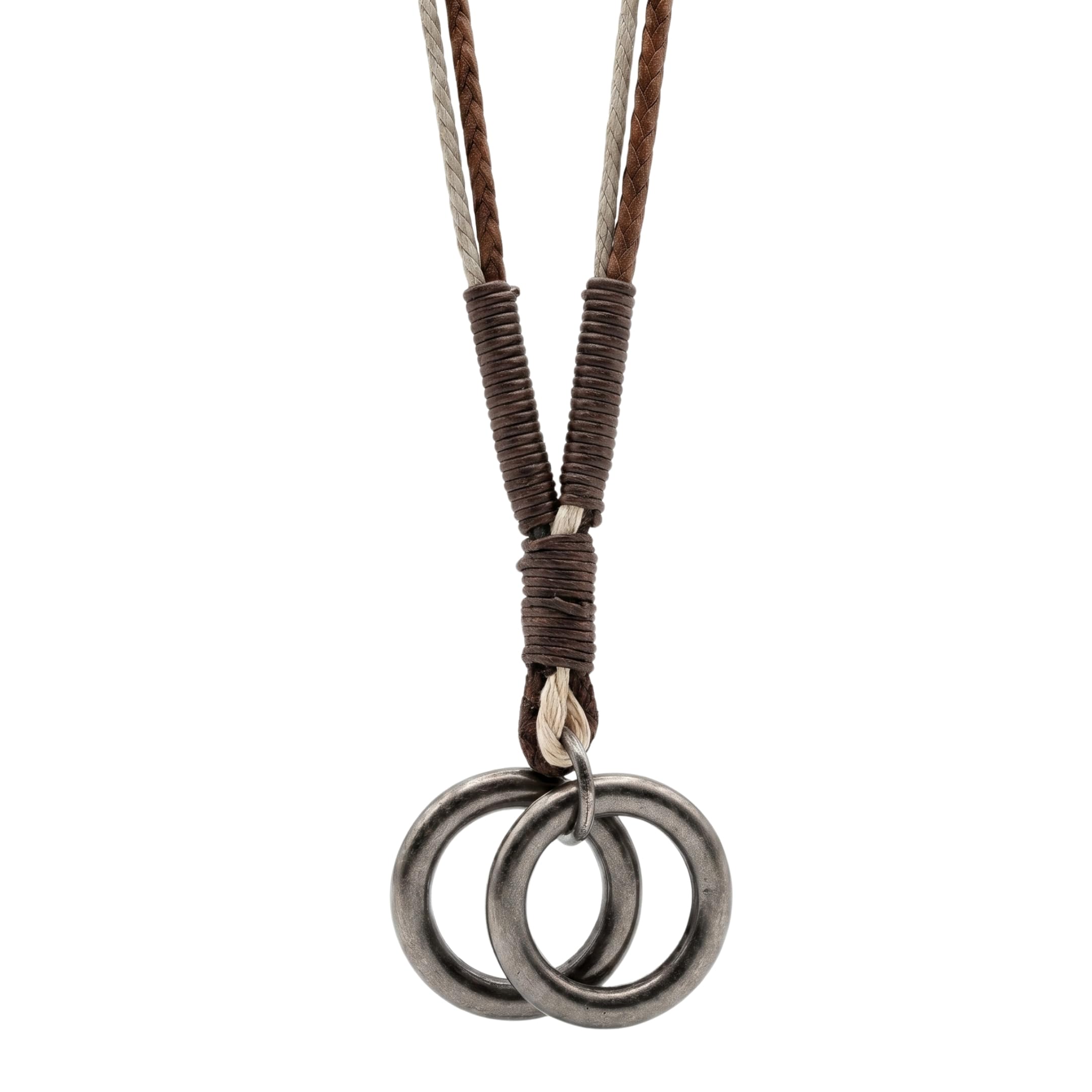 THE MEN THING TWIN WHEEL TWO COLOUR - Vintage Alloy Double Ring