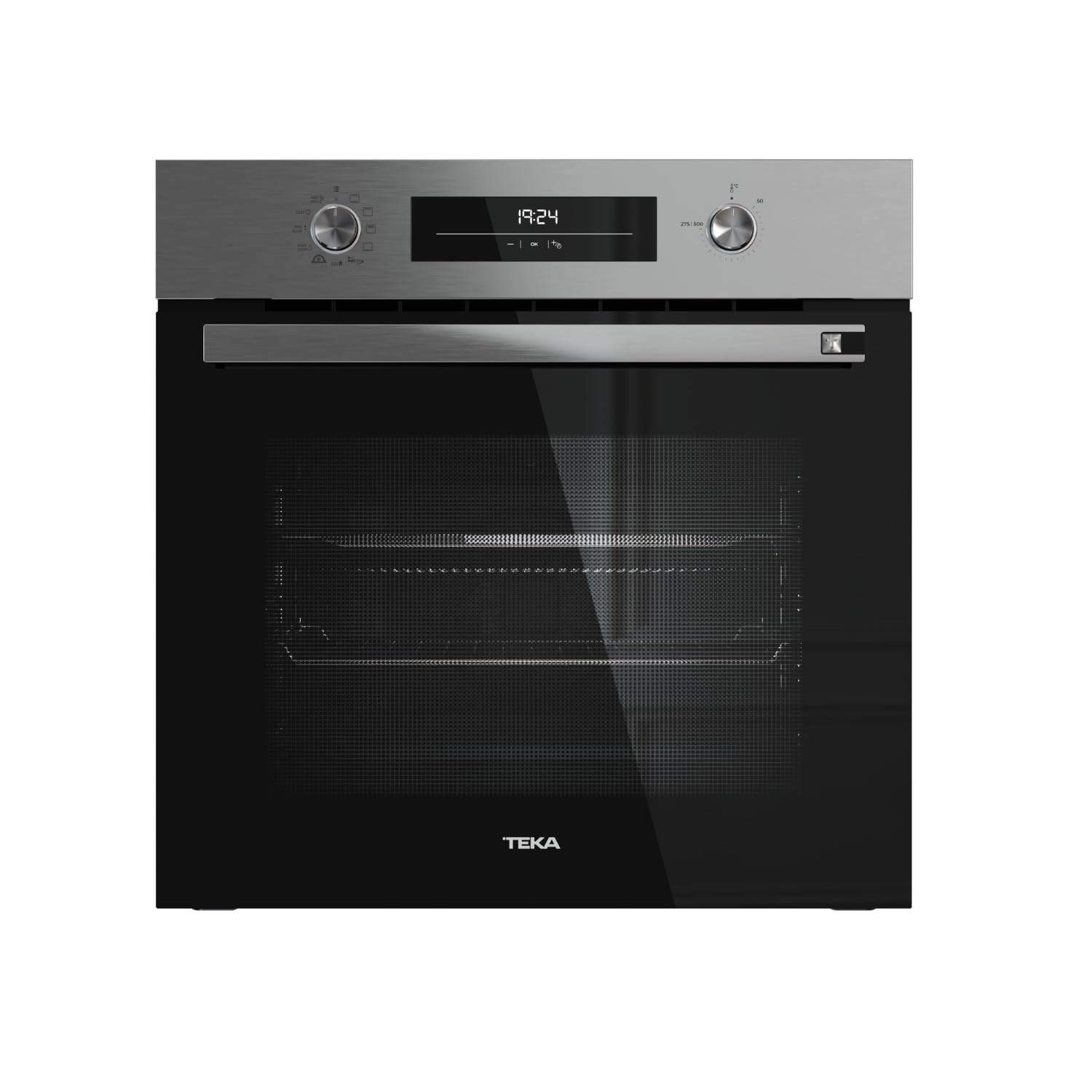 TEKA Horno Multifunción Airfry, Sistema HydroClean, 9 Funciones, 71L, Guías Telescópicas, Modelo NEO HSB 6466