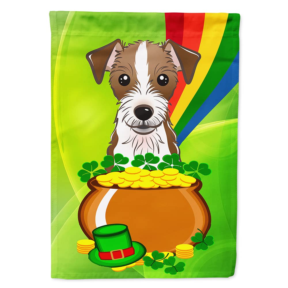 Jack Russell Terrier drapeau en toile cadeau idéal Saint-Patrick pour propriétaire de chien