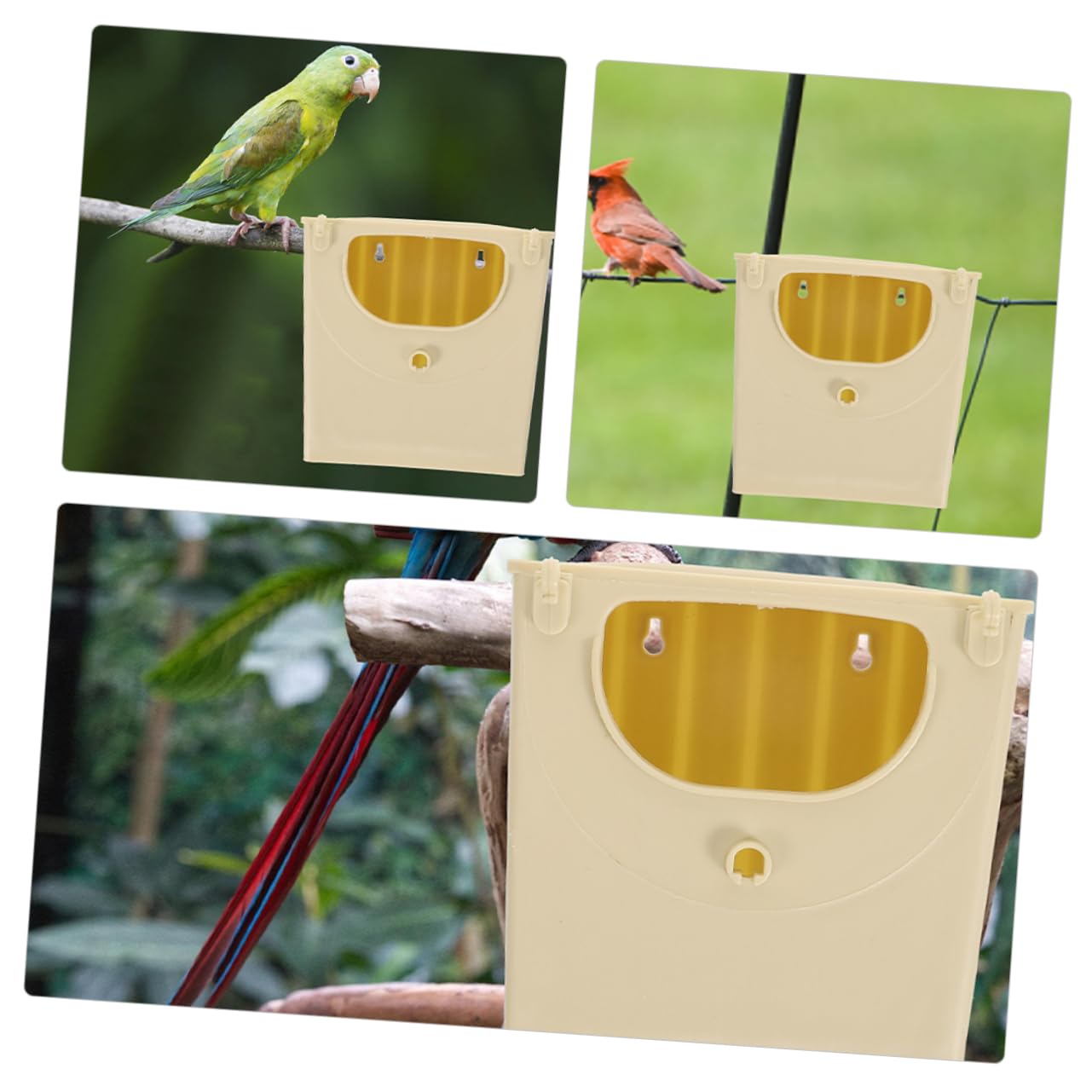 ORFOFE Haustierkäfig Hängebox Vogel Inkubationsbox Nisthaus 3pcs Vogelnistkästen Für Vögel