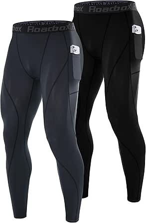 Lot De 2 Collants De Compression Roadbox Pour Homme, Course à Pied, Fitness, Taille M
