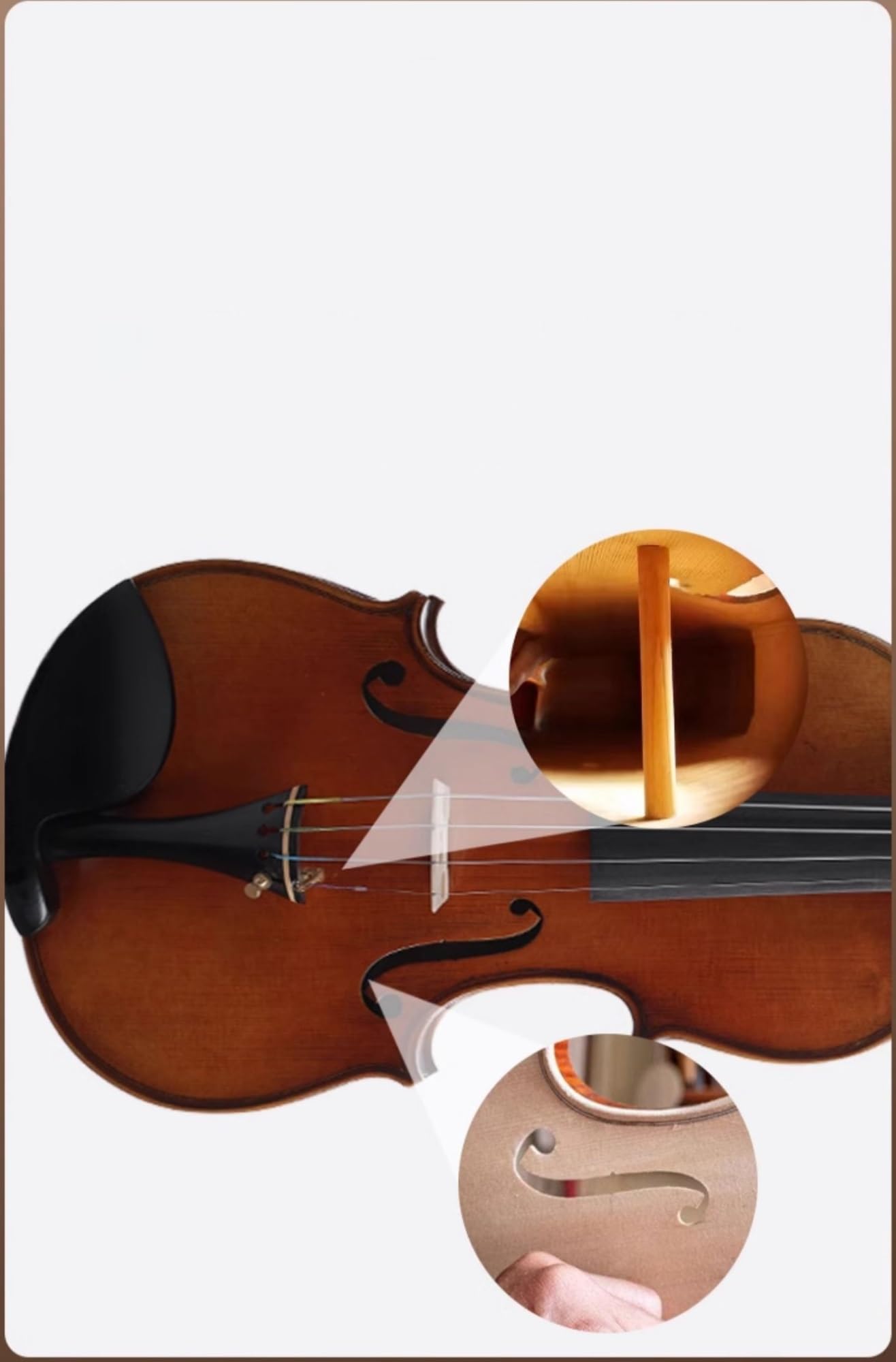 Violine Europäische Handgefertigte Violine Prüfung Erwachsene Leistung Orchester(3/4)