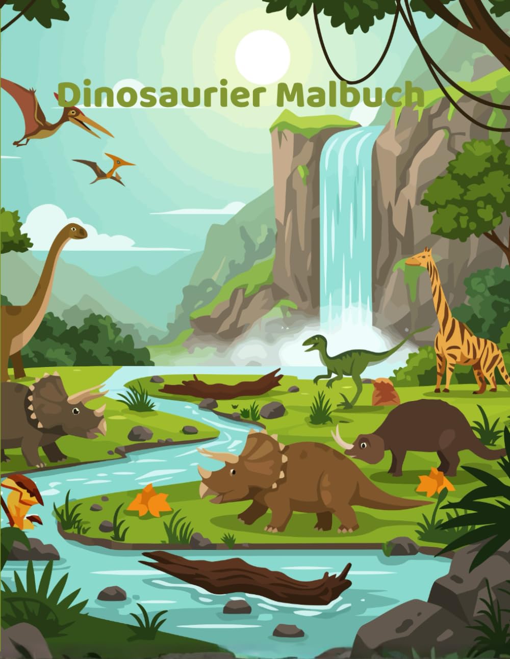 Dinosaurier Malbuch: Für Kinder ab 6 Jahren