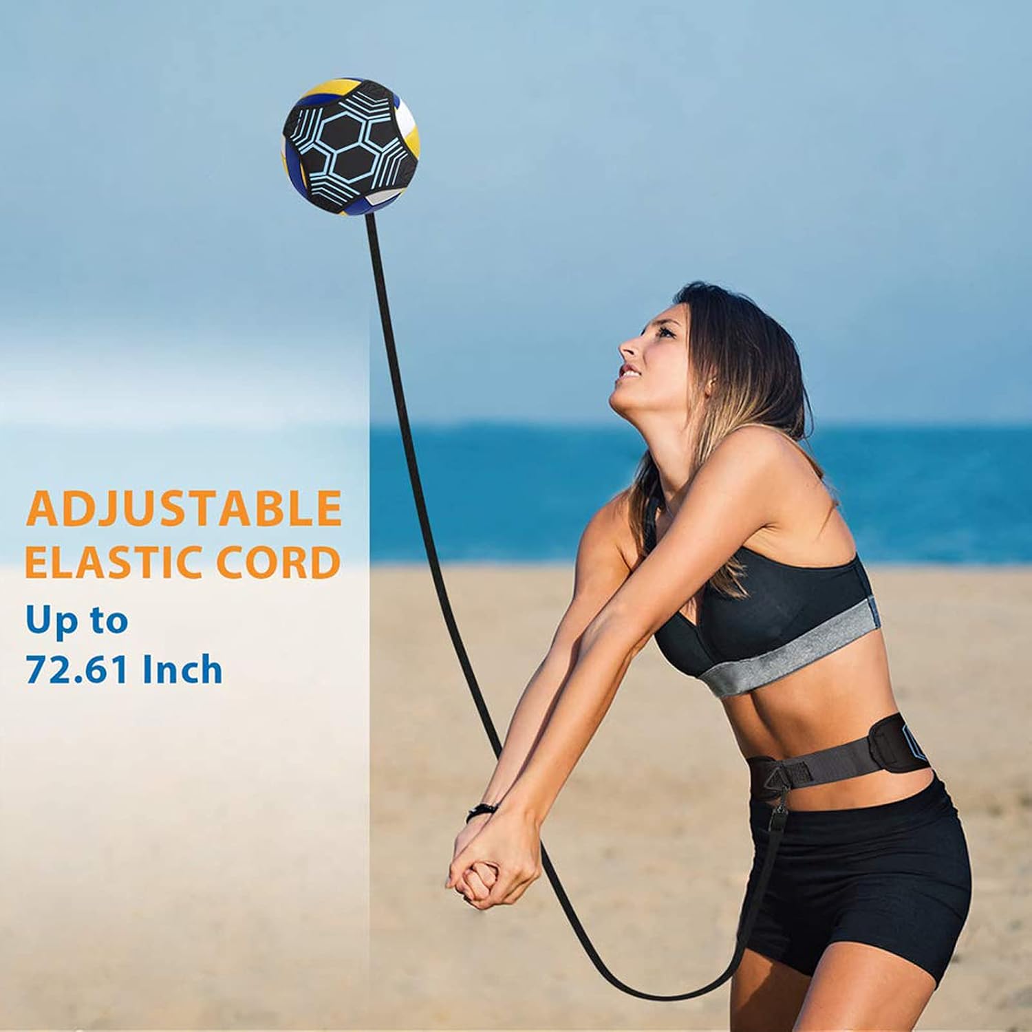 Taeku Soccer Trainer Adjustable Football Kick Training Equipment Control Skills Waist Practice Belt Volleyball Rugby Trainer Aid Universal Fits Size 3, 4, 5 Footballs for Kids Teens : Sports & Outdoors