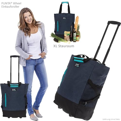 Punta Einkaufstrolley mit Thermo Kühltasche und 35 Litern Stauraum