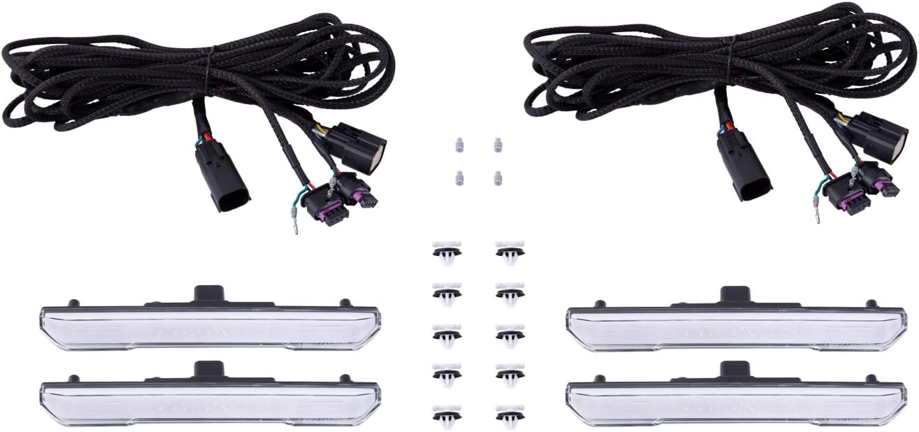 Diode Dynamics LED Sidemarkers compatible with GMC Sierra HD 2500/3500 2020-2023, Clear (set)
