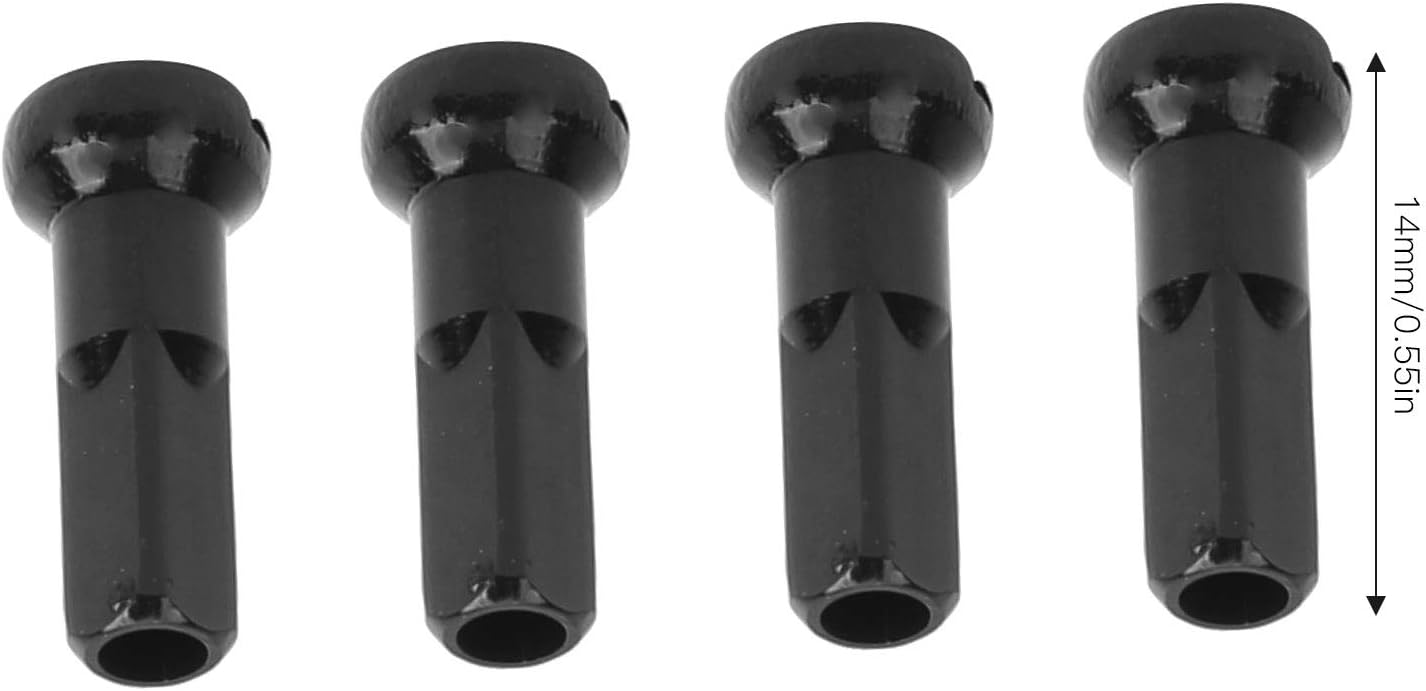 100 Pcs Bicycle Spoke Nipples Aluminum Alloy Bike Wheel Spoke Nipples