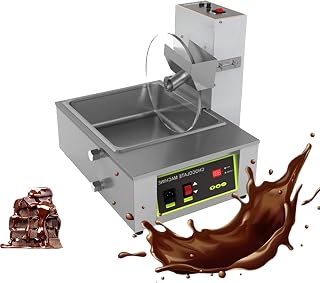 Stainless Steel Chocolate Melting Pot, Chocolate Tempering Casting Machine, Commercial Mixer with Auto Dispenser, 35-55 Rpm Adjustable Speed, 0-95°c Temperature Range for Pastry Chefs(C)