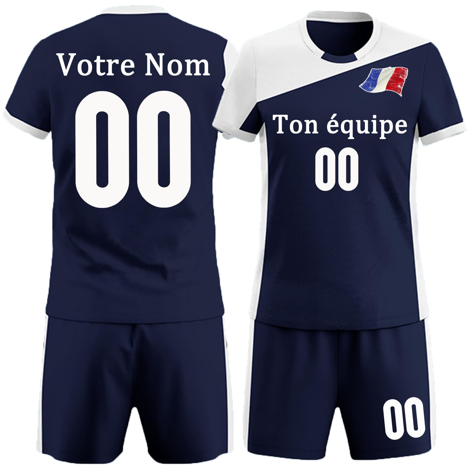 Maillot Volleyball Personnalisé avec Nom et Nnuméro d'équipe pour Fille et Femmes Maillot de Volleyball Personnalisée et Shorts pour Garçon Homme