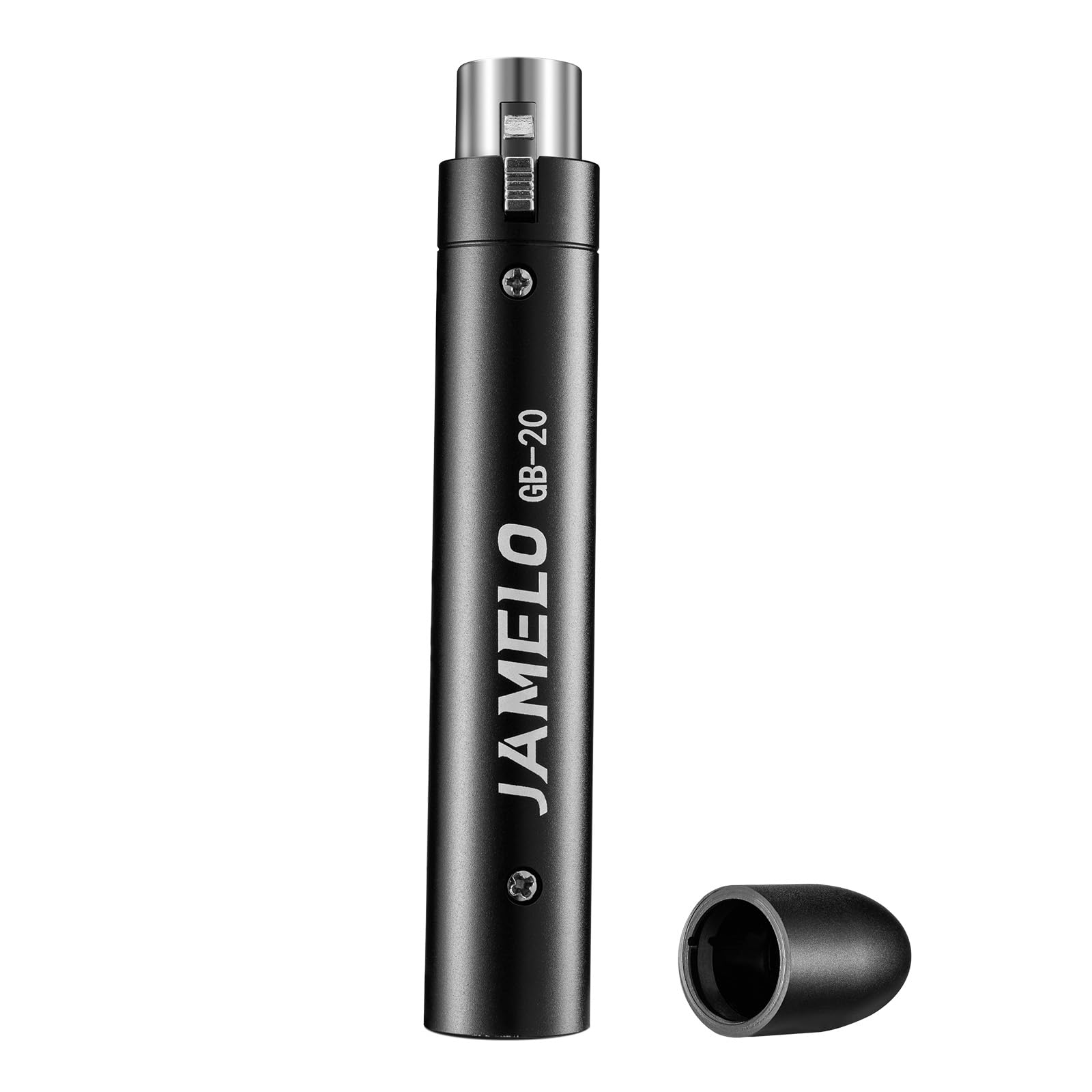 JAMELO Przedwzmacniacz mikrofonowy Inline, wzmacniacz mikrofonu do dynamicznych i pasywnych mikrofonów wstążkowych, wzmocnienie do +28 dB, ultra-czysty wzmacniacz wzmocnienia, przedwzmacniacz do