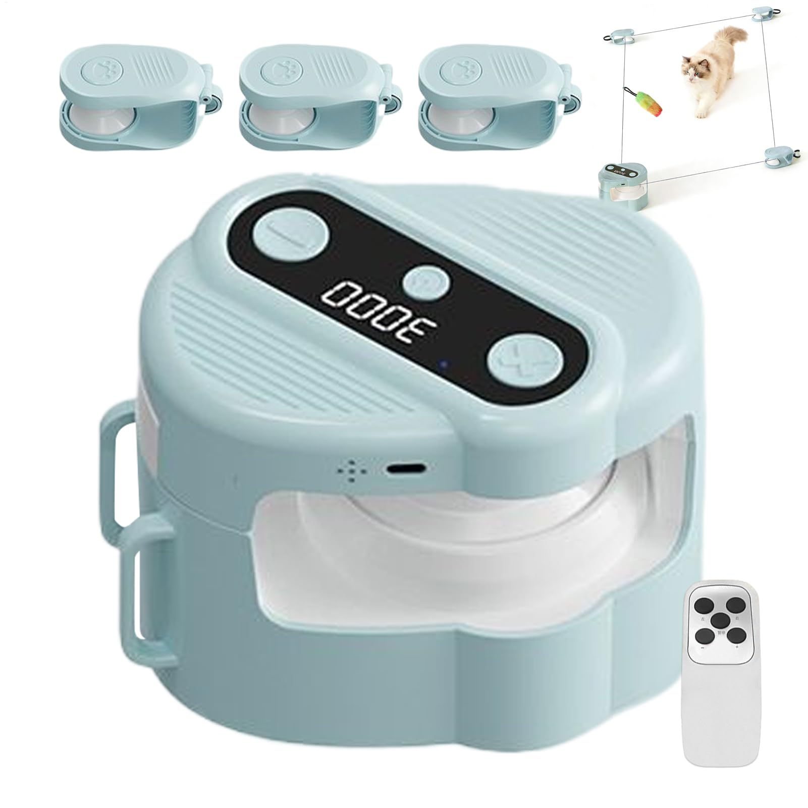 Juguete Eléctrico para Gatos Ratón Automático con Actividades De Cinta De | Entretenimiento Estimulante Para Mascotas Con Velocidad Ajustable Para Tiempo En Solitario En