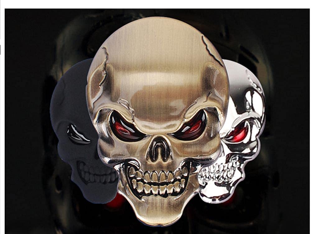 Car Emblem Badge Logo Car Emblems Decorations Car Decals Osobowość Samochodowa Dekoracyjne Naklejki Motyki Zmodyfikowany Metal Car Body Naklejki Tail Marker Demon Wklej 3D Stereo-Srebro