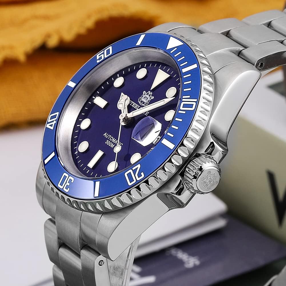 watchdives Steeldive SD1953 Reloj Automático para Hombre, Acero Inoxidable, Movimiento NH35, 300 m Relojes de Buceo