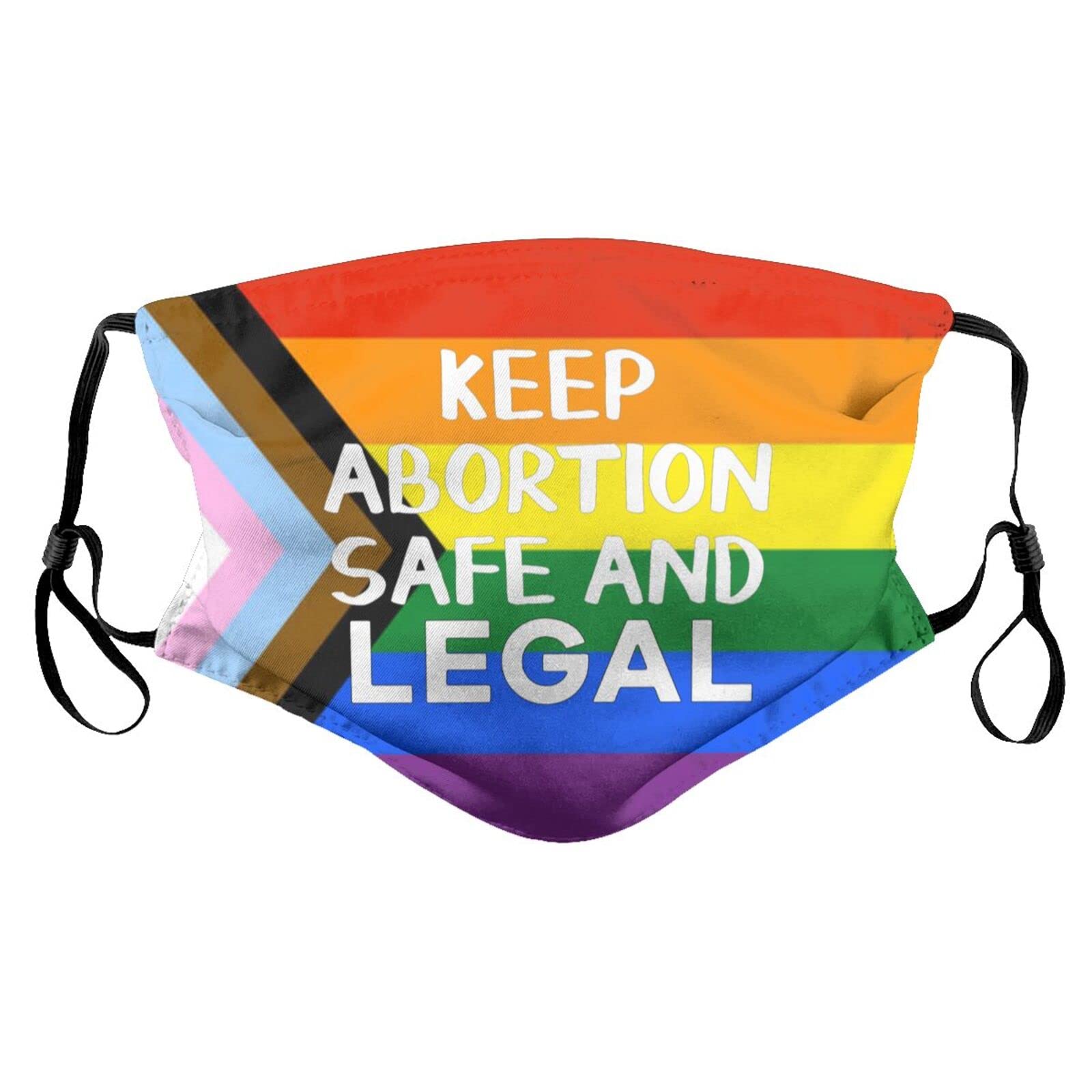 Keep Abortion Safe and Legal Face Mask Adult Reusable Dust Masks Outdoor Black