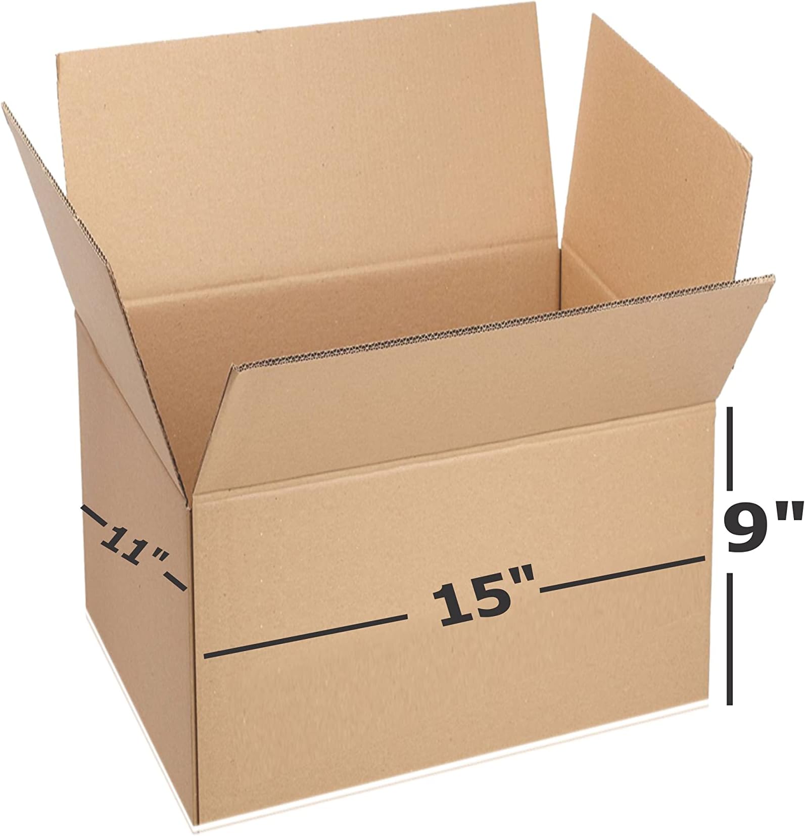 Box Brother 3 Ply Brown Corrugated Box Packing box Size: 15x11x9 (Pack of 5)