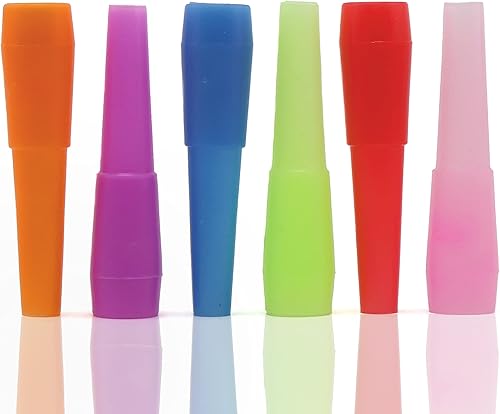 Paquete de 100 puntas para cachimba: colores mezclados, punta de boca de manguera de cachimba macho, ajuste universal, plástico sin BPA, fabricado