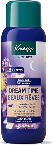 Dream Time Lavender & Vanilla Aromatherapy Bubble Bath - Good for Unwinding Before Bed - Vegan - Sulfate Free - 13.5 fl oz - Up to Eight Baths