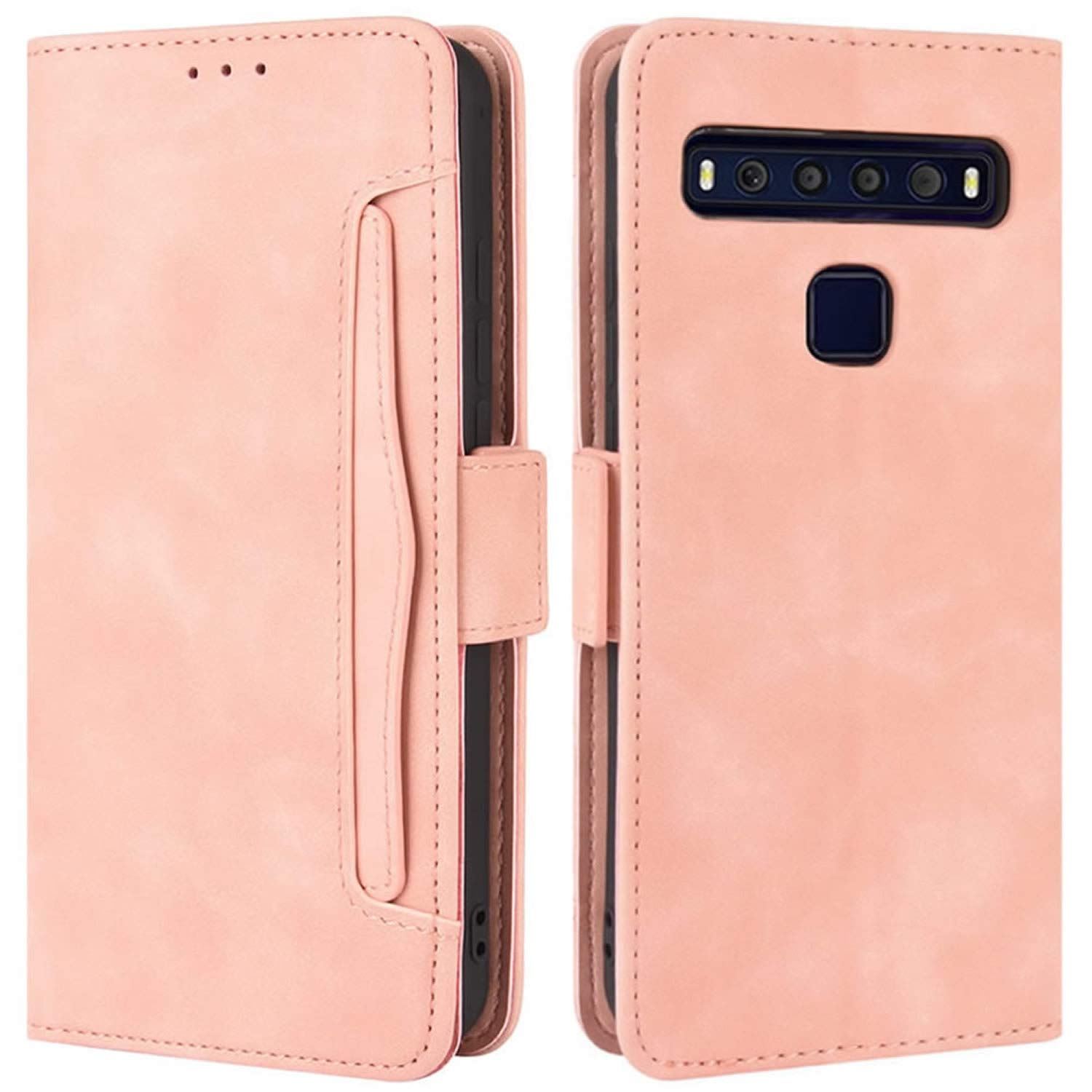 Manyip Custodia e Cover per TCL 10 Lite,Custodia a Portafoglio in Pelle con Supporto per TCL 10 Lite,Un Gran Numero di Slot per schede, Custodia con Slot per schede