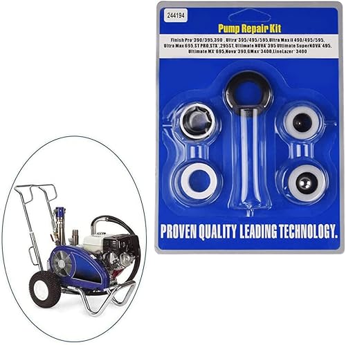 Miniatura 2 de 244194 Kit de embalaje de reparación de bomba, kit de reparación de bomba para pulverizador de pintura sin aire 295 390 395 490 495 595 3400