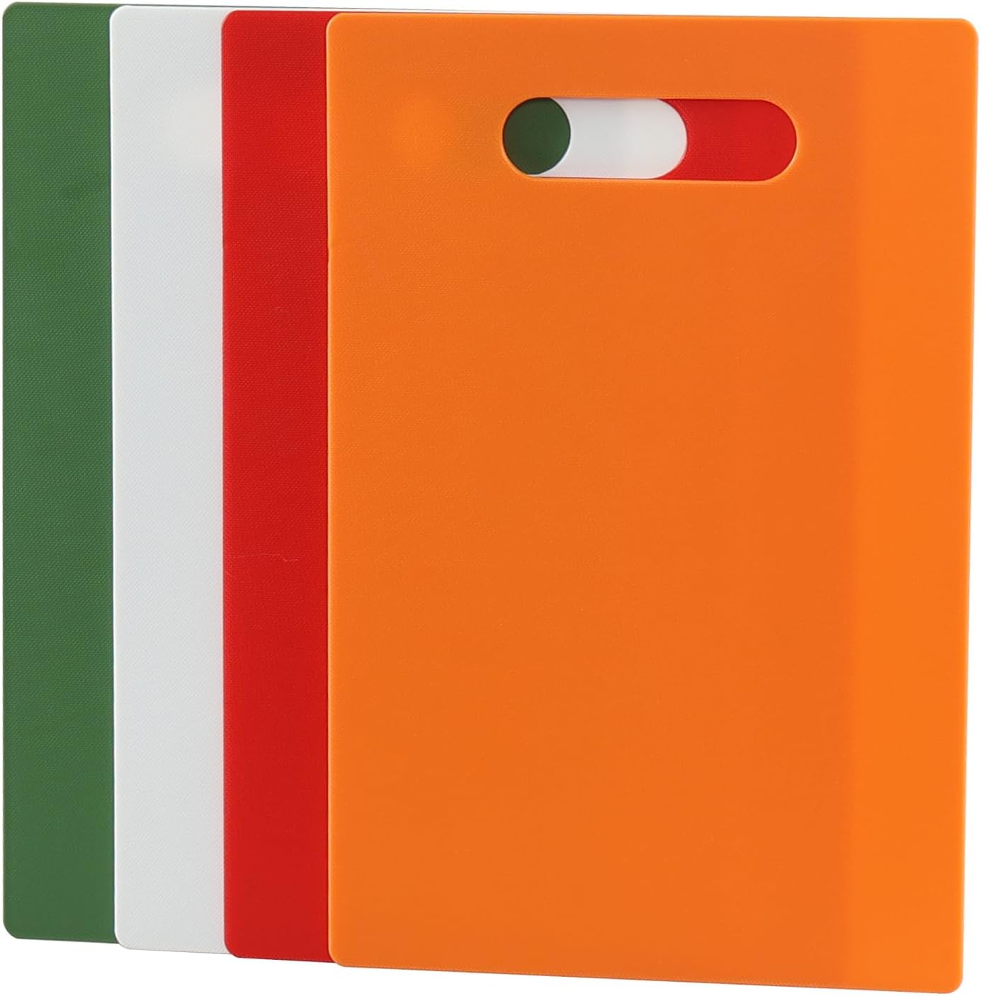 4 Pack Plastic Cutting Boards, Small Cutting Board with Handle