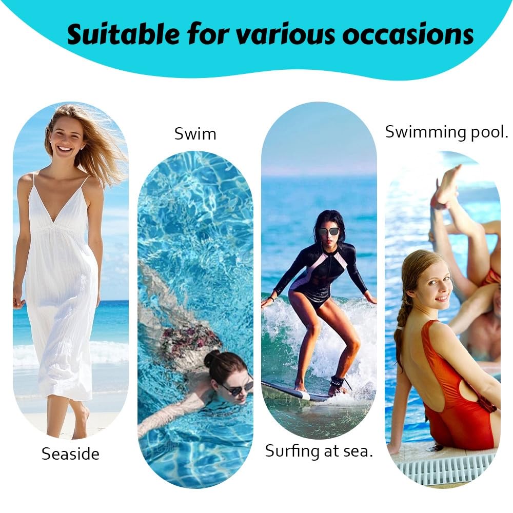 Costume da bagno in gravidanza, costume da bagno premaman con scollo a V, regolabile, con schiena scoperta