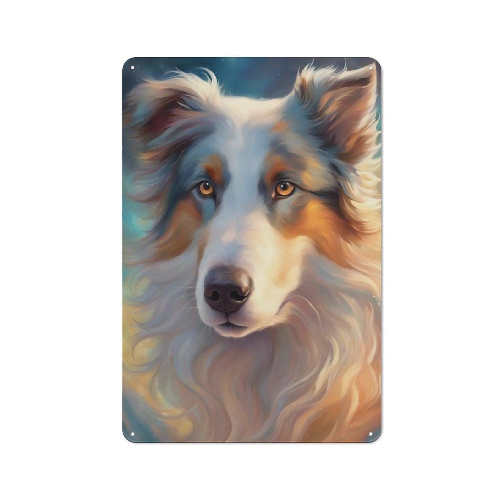 Nostalgic Dog00078 Metal Wall Plaque 30x20cm, Retro Room Decor for Kitchen, Hallway, Bar Or Small Cafe
