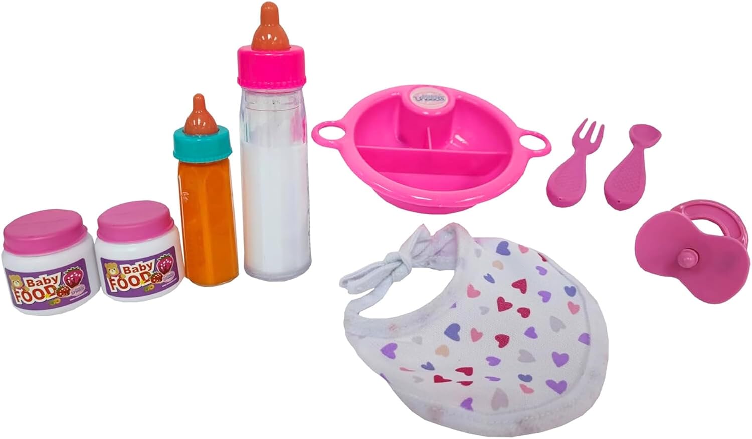 Uneeda Doll Baby Doll Accessories Set – Perfect for Baby First Born 14-inch Doll, Essential Accessories for Nurturing and Role-Playing Fun with Any Baby Doll