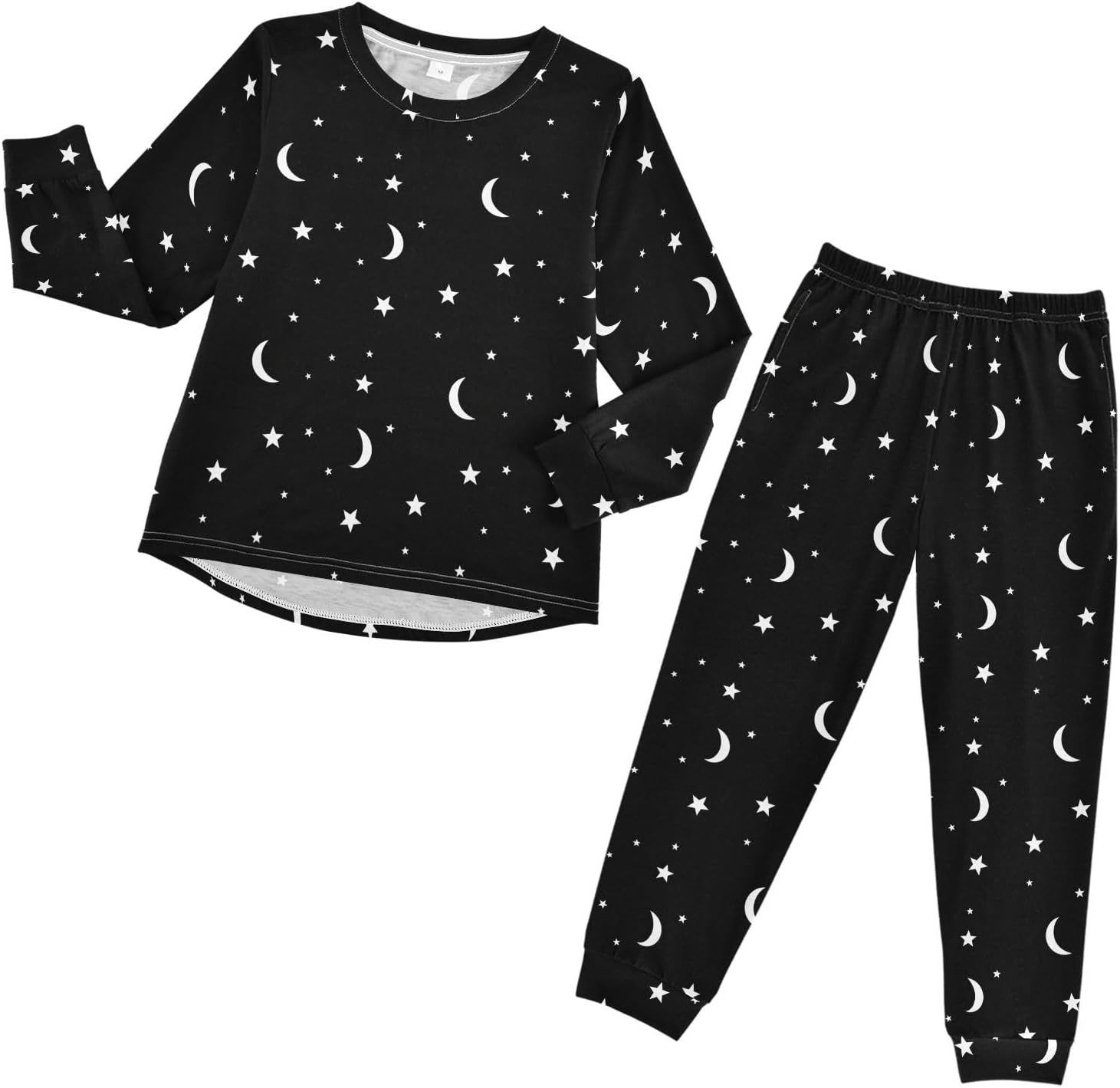 Soft Pajama Set for All Seasons,Breathable Pjs Long Sleeve Sleepwear,Comfy Loungewear 2 Piece Underwear Set 3-8T