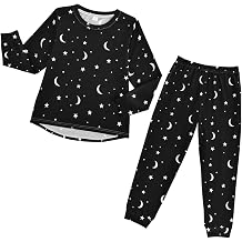 Soft Pajama Set for All Seasons,Breathable Pjs Long Sleeve Sleepwear,Comfy Loungewear 2 Piece Underwear Set 3-8T