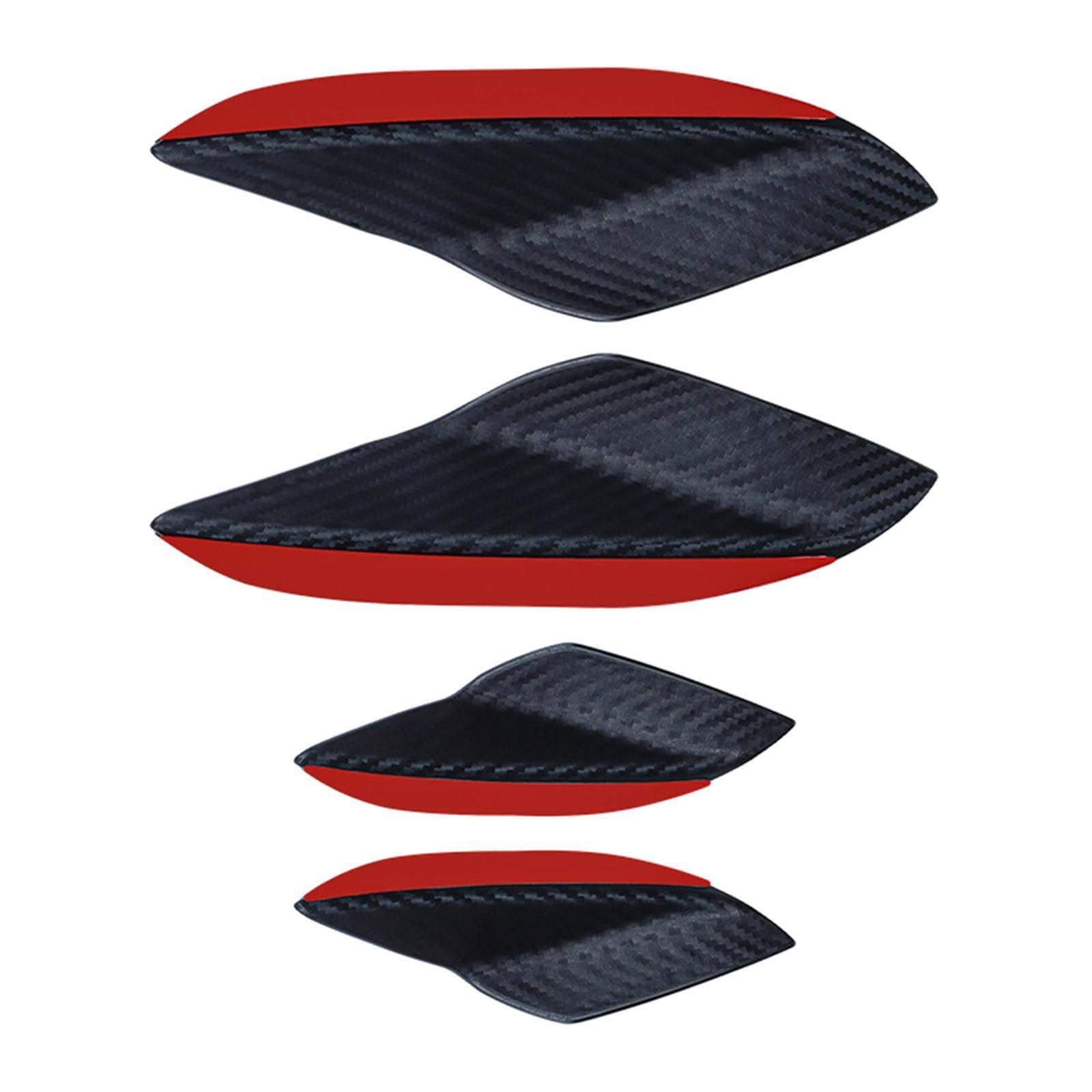 AUYXSSZ Versatile Car Body Decoration Decals Aesthetic Appeal While Ensuring Bumper Safety with Innovative Kit Diffuser Lip Stickers Car Body Decoration, Carbon Fiber Pattern
