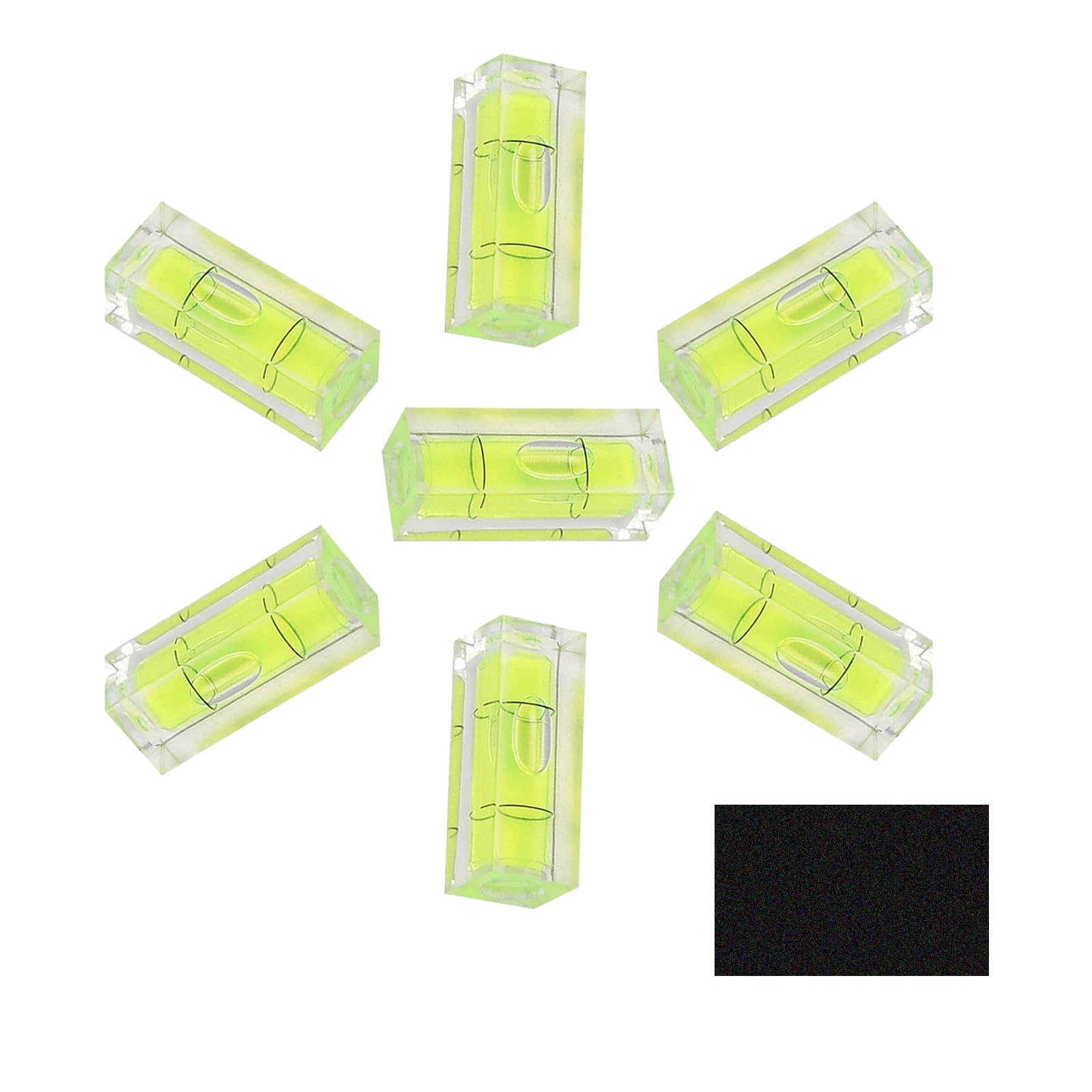 Waterpas, 5 stuks, mini-kwaliteit, waterpas voor camping, camera's, stationaire foto's, 15 x 15 x 40 mm