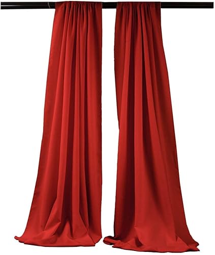 Miniatura 54 de New Creations Fabric & Foam Inc, Panel de cortina de popelina de poliéster (rubor, 1 panel sin costuras de 10 pies de ancho por 6 pies de alto)