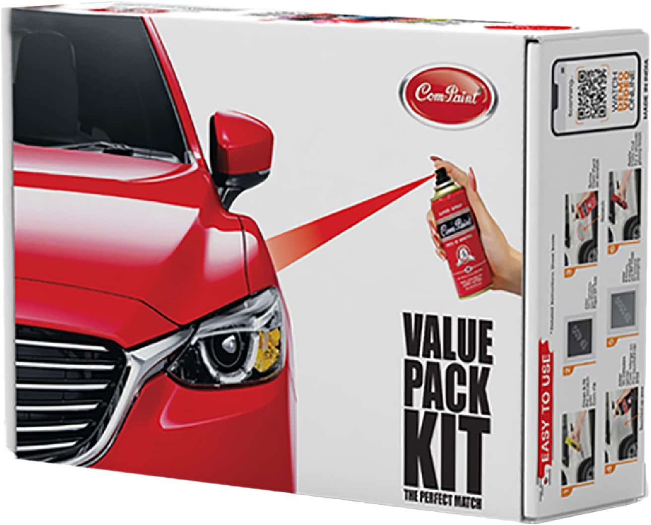 Com-Paint Best Car Scratch Remover Kit - Spray Paint for Tata Altroz, RC Colour (Harbour Blue) - Made in India 0.25 Liters
