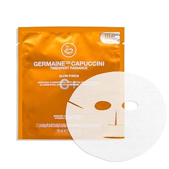 Germaine de Capuccini - Timexpert Radiance C+ | Glow Force Mask - Vitamin C Anti-Fatigue Facial Mask - Extraordinary luminosity and nourishment in 15 minutes - 0.6. Fl oz