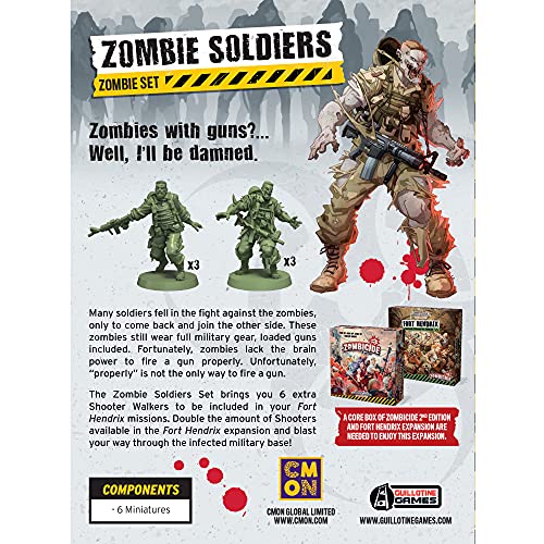 Zombicide 2nd Edition Zombie Soldiers Set Strategy Board Game Cooperative Game for Teens and Adults Zombie Board Game Mini Figures Ages 14+ 1-6 Players Avg. Playtime 1 Hour Made by CMON - Image 2
