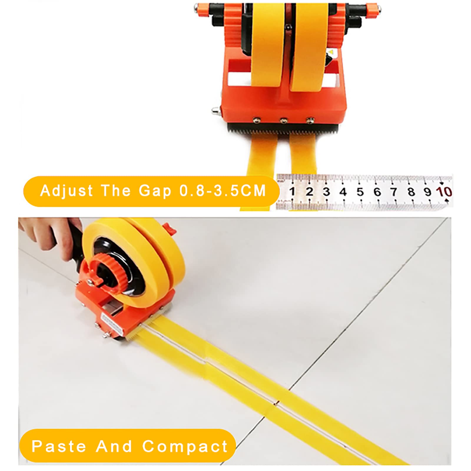 Maskerende Verftape-applicator, Plastic Schilderstape