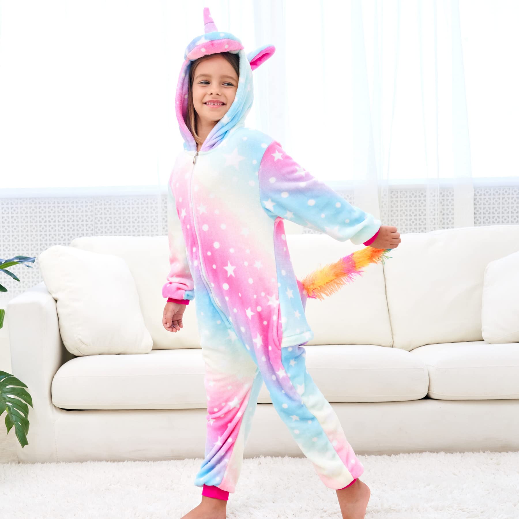 Grenouillère Licorne Douce Pyjama Combinaison Surpyjama pour Enfants