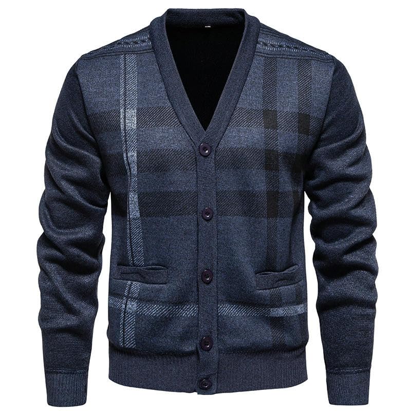 Autumn Winter Men's Casual Versatile Knit Cardigan3