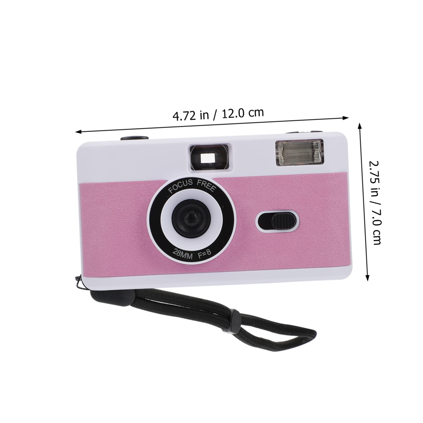 Wiederverwendbare 35mm Filmkamera mit Eingebautem Blitz, Weiß