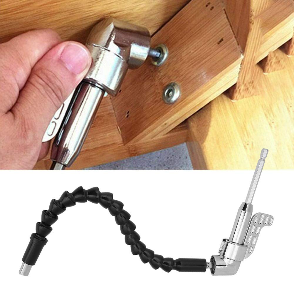 Angle Bit Driver Alloy Angle Drill Adapter 105 Degree Bit Driver with Universal Flexible Shaft Power Drill Tool Electric Drill Manual Wrench