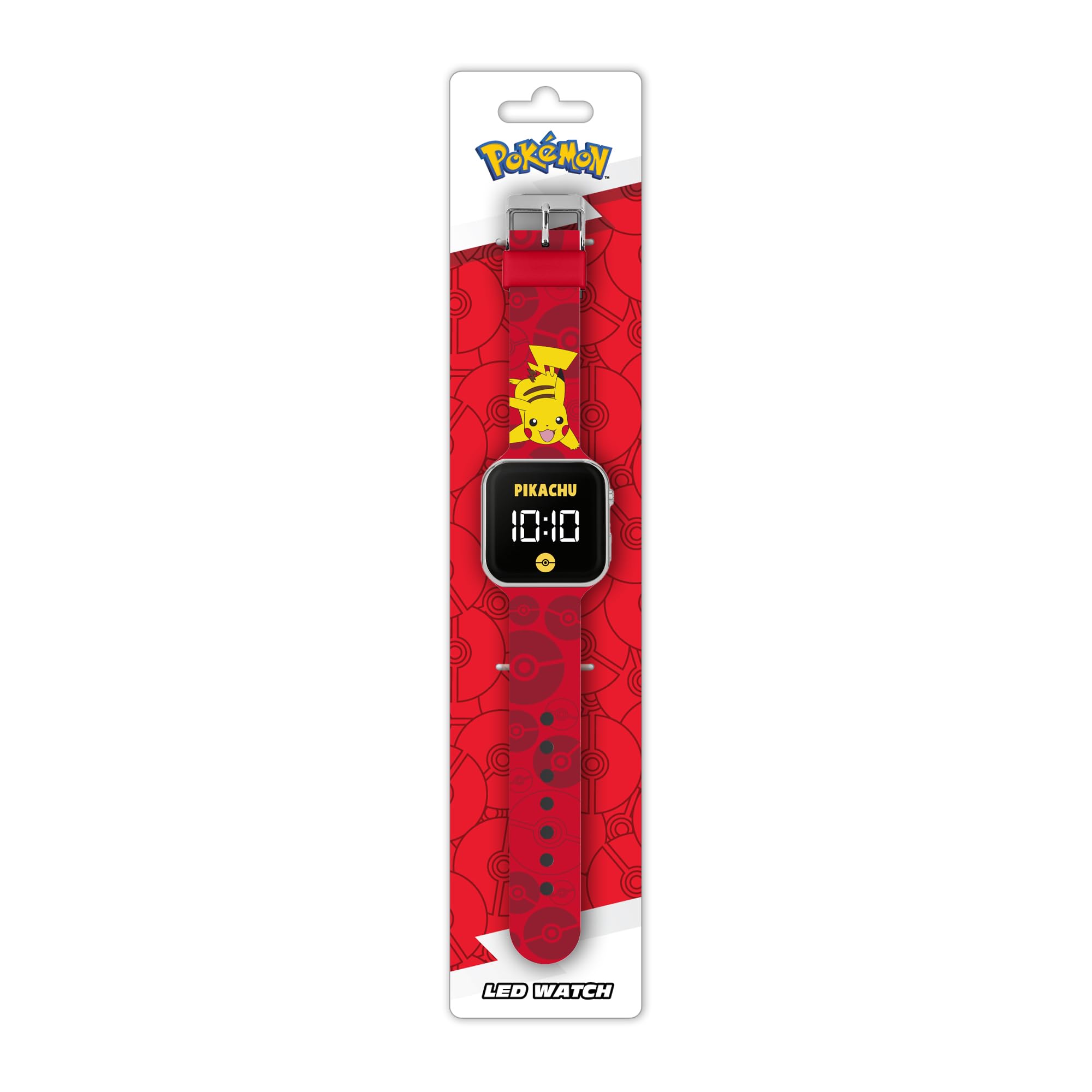 Accutime Pokémon POK4405 zegarek z paskiem LED, kolorowy, nowoczesny