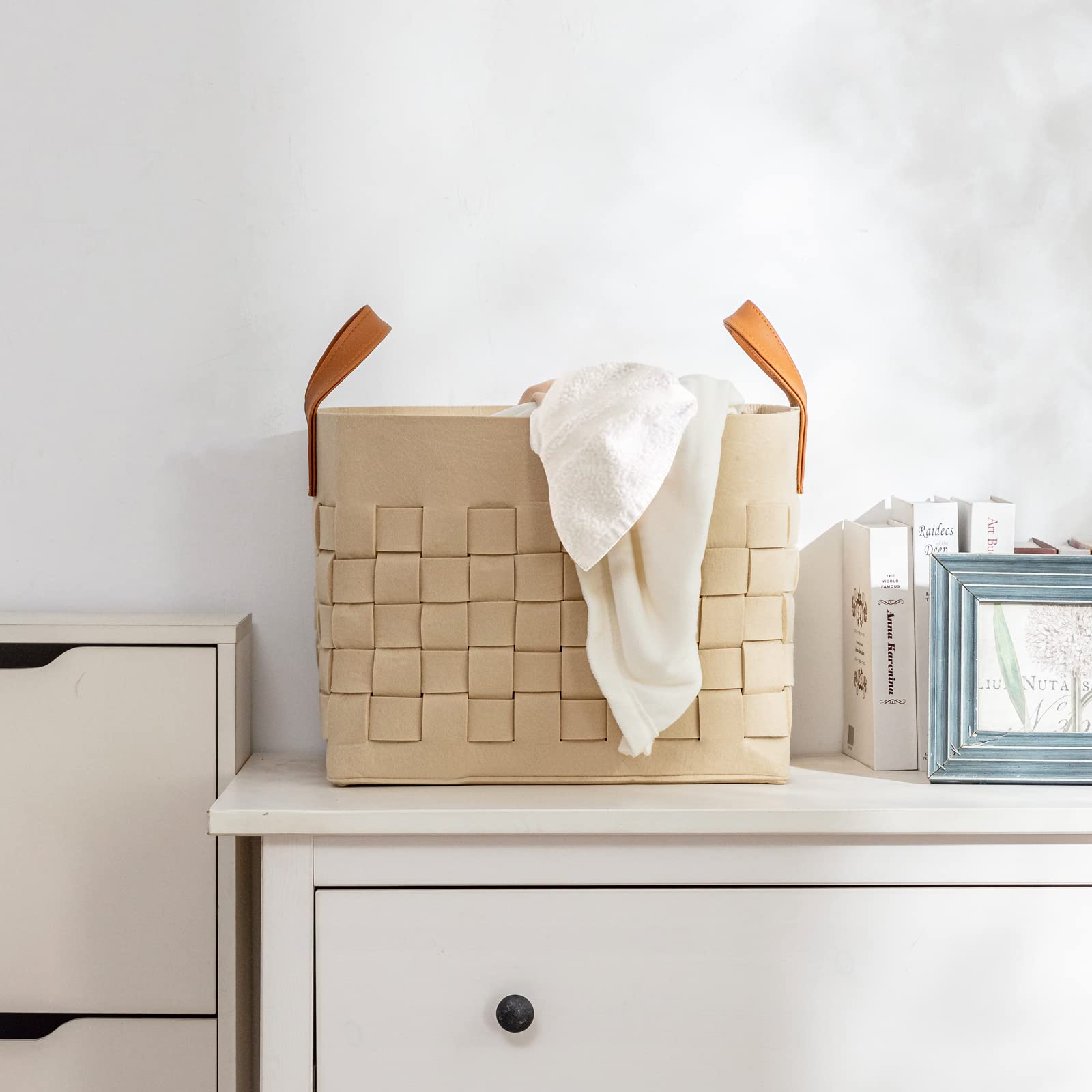 Amazon.com: boldmonkey 2 Pack Blanket Basket, 15