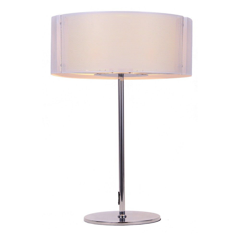 Bromi Design B3505 Lynch Iron Mesh White Table Lamp - - Amazon.com
