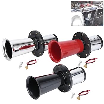 日本エアーブレーキ社　電車ホーン 12v専用 超高音 D型ハイパワーヤンキーホーンと ノイマック