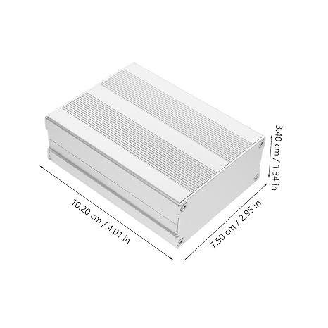 Electronics Enclosure Box Metal Junction Case for Versatile Project Applications Weather-resistant Design for Electronics and Performance