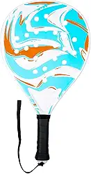 Dynwave Raquete de Padel para Tênis de Praia, Raquete de Padel com Bom Controle de Bola, Punho Antiderrapante, Núcleo de Espuma, Superfície de Fibra de