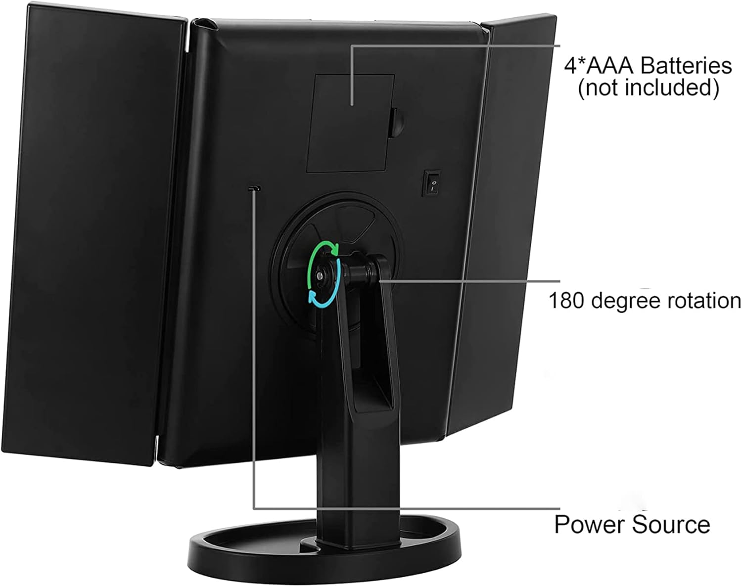 22 LED Makeup Mirror With Lights Vanity Mirror Touch Screen